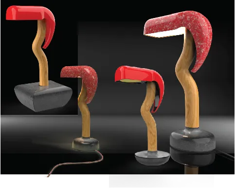 Origin Plastics lamp — Rhino CAD construction lines and surface logic